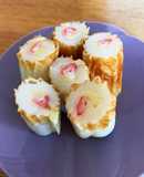 お弁当におつまみに☆竹輪のチーズカニカマ