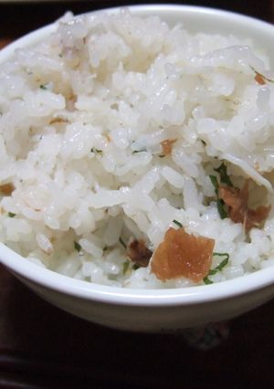ふんわ~り香る梅ごじゃこご飯-レシピのメイン写真