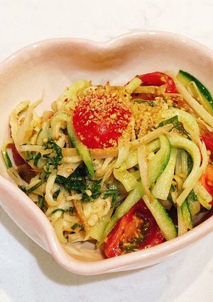 食物繊維たっぷり！シャキシャキサラダ-レシピのメイン写真