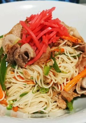 超簡単!そうめんチャンプルー!!-レシピのメイン写真
