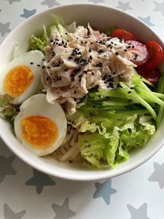 うどんでたっぷり夏野菜の冷やし中華-レシピのメイン写真