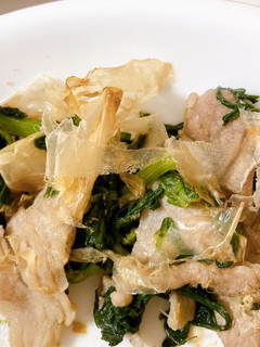 超簡単!豚肉と青菜の和風炒め煮-レシピのメイン写真