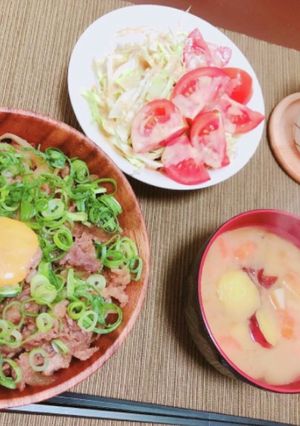 ネギたま牛丼-レシピのメイン写真