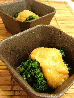 春菊の酢味噌胡麻あえ-レシピのメイン写真