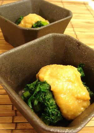 春菊の酢味噌胡麻あえ-レシピのメイン写真