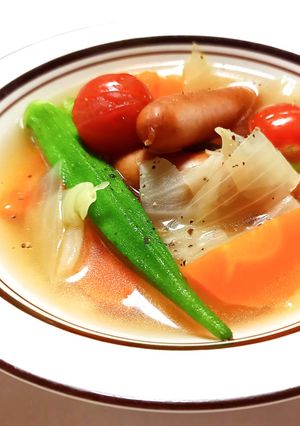 まるごとオクラの簡単ポトフ☆-レシピのメイン写真