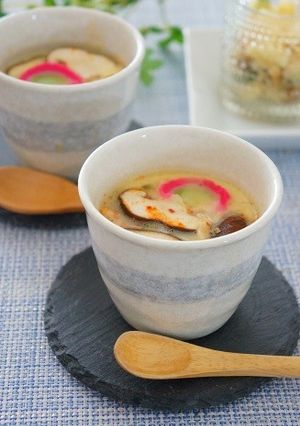 レンジで簡単!キムチ入り茶碗蒸し-レシピのメイン写真
