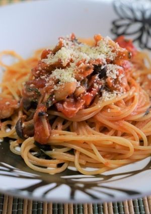 トマトとあさりのパスタ-レシピのメイン写真