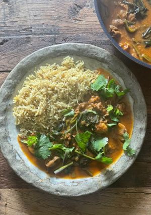 ほうれん草のスパイスポークカレー-レシピのメイン写真