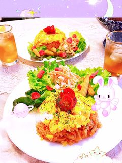 オムライスランチ♡令和3年5月27日♡-レシピのメイン写真