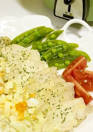 ◤電鍋レシピ◢鶏肉のレムラードソース添え-レシピのメイン写真