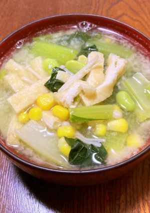 野菜たっぷり、具沢山味噌汁-レシピのメイン写真