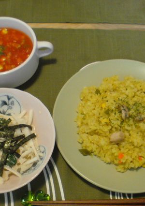 炊飯器で簡単カレーピラフ-レシピのメイン写真