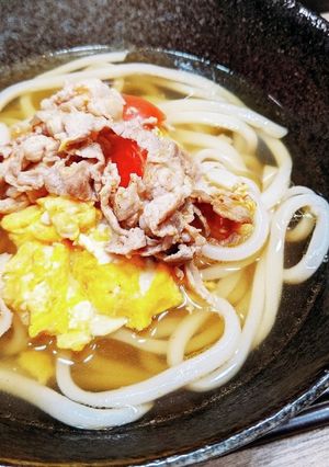 ☆たまトマ中華風うどん☆-レシピのメイン写真