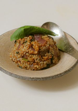 クミン香る❤︎くるみとバジルのベジ炒飯-レシピのメイン写真