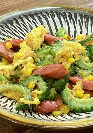 ゴーヤとソーセージの味噌バターチャンプル-レシピのメイン写真