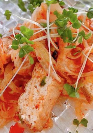 キムチと厚揚げ入りサラダ-レシピのメイン写真