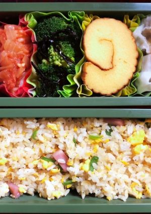 高校生弁当日記（チャーハン弁当編）-レシピのメイン写真