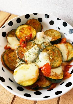 ズッキーニのトマトチーズ焼き-レシピのメイン写真