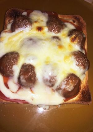 ミートボールのオープンサンド-レシピのメイン写真