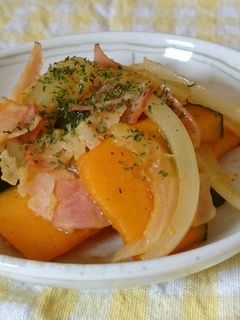かぼちゃとベーコンのカレー炒め-レシピのメイン写真