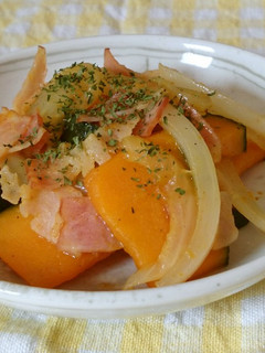 かぼちゃとベーコンのカレー炒め-レシピのメイン写真