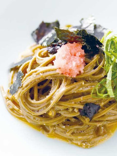 のりそばの明太子パスタ風-レシピのメイン写真