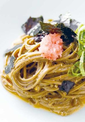 のりそばの明太子パスタ風-レシピのメイン写真