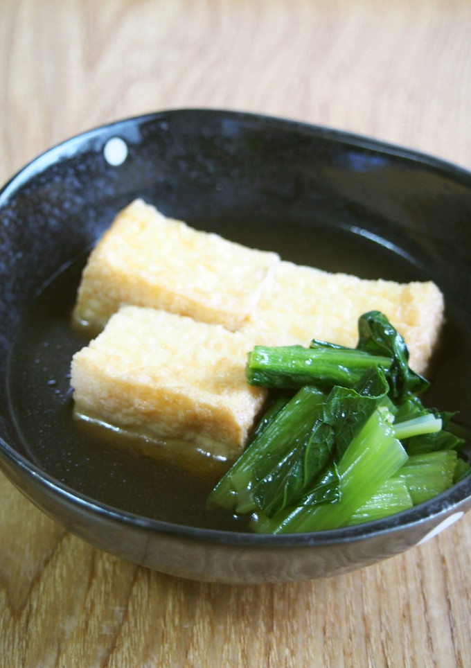 絹揚げと小松菜のあっさり煮♪煮るのは5分-レシピのメイン写真