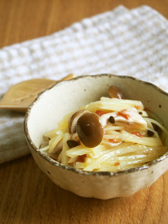 じゃが芋・しめじの梅酢あえ♪ツルツル食感-レシピのメイン写真