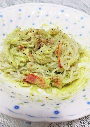 ﾛｶﾎﾞﾊﾟｽﾀ☆ｱﾎﾞｶﾄﾞ&ｸﾘﾁ-レシピのメイン写真
