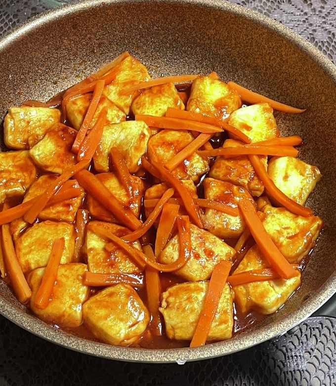 韓国の香り！甘辛ヤンニョム豆腐 by 12key07 【クックパッド】 簡単