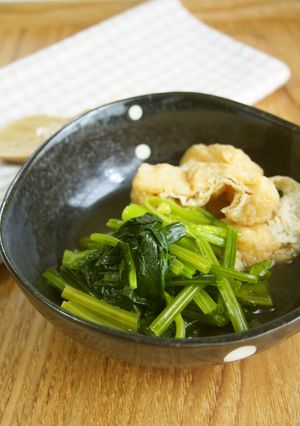 ほうれん草・油揚げのあっさり煮♪5分♪-レシピのメイン写真