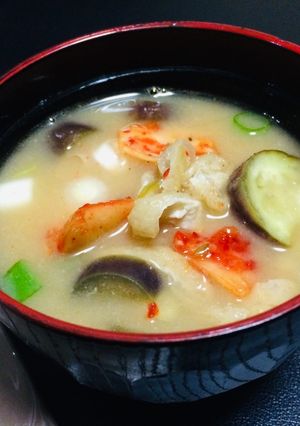 味噌とキムチのダブル発酵パワー！スープ-レシピのメイン写真