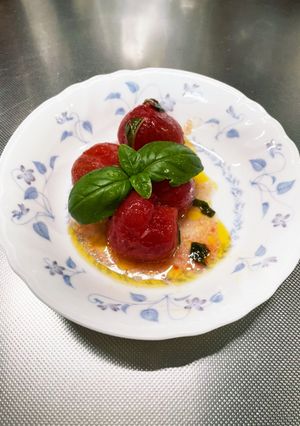 バジルオリーブオイルであま〜いミニトマト-レシピのメイン写真