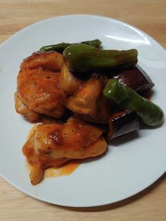 鶏と茄子の甘酢炒め-レシピのメイン写真