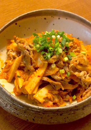 ご飯が進む!豚キムチ-レシピのメイン写真
