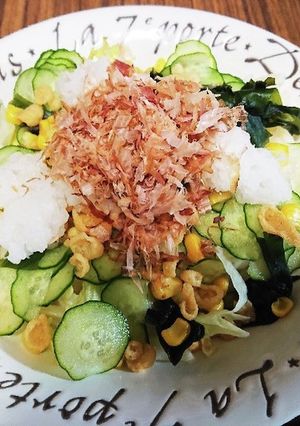 #冷凍うどん消費(サラダうどん)-レシピのメイン写真