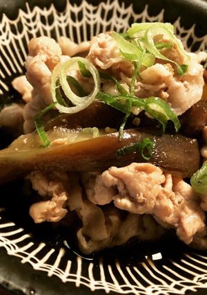 なすと豚肉の甘辛煮-レシピのメイン写真
