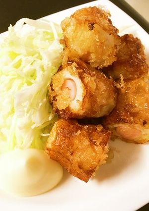 超簡単♪ウマイ☆ちくわの穴ソーセージ揚げ-レシピのメイン写真