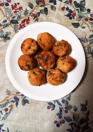大葉&おから入り鶏ひき肉団子の唐揚げ-レシピのメイン写真
