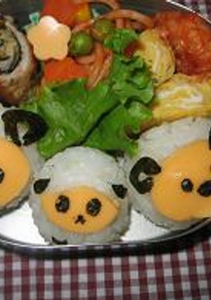 ひつじちゃんの一口弁当　キャラ弁-レシピのメイン写真