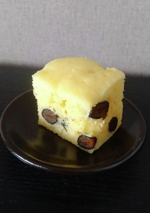 黒豆　栗　ホットケーキミックス　蒸しパン-レシピのメイン写真