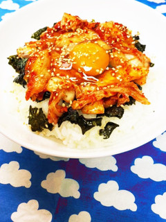 ☆本技キムチのスタミナ卵かけご飯☆-レシピのメイン写真