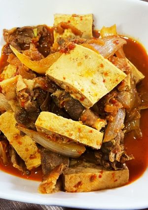 豚バラと豆腐の韓国煮-レシピのメイン写真
