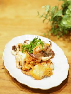 イカゲソのキムチマヨ炒め-レシピのメイン写真