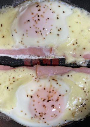 チーズハムエッグ-レシピのメイン写真