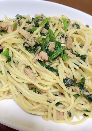 ツナとほうれん草のパスタ-レシピのメイン写真