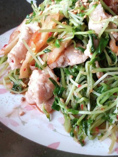 キムチdeおつまみ③豆苗入り豚キムチ-レシピのメイン写真