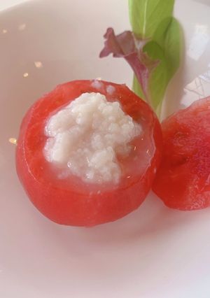 トマトのデザート(甘酒、塩麹味)-レシピのメイン写真